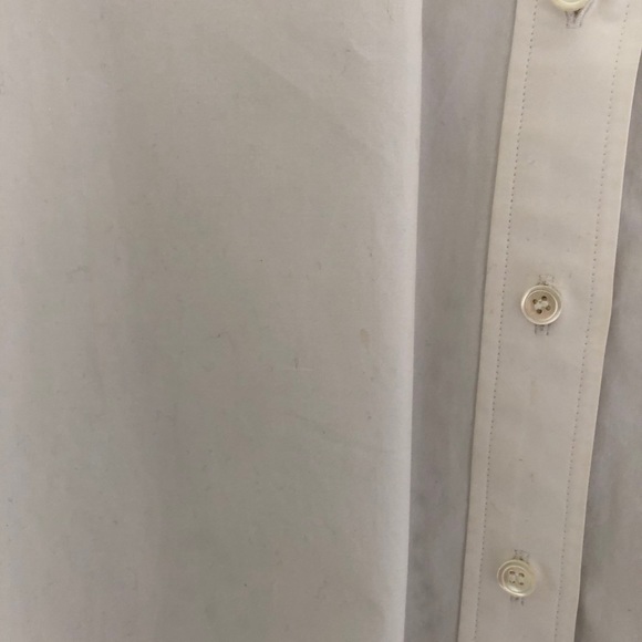 SACAI laser cut cotton short sleeve blouse, black collar and detailing (sze 2/M) - Picture 8 of 16